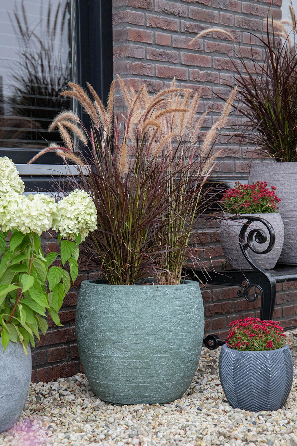 Bloempot Arizona Bullet Cypress Wash - D23 X H20.5cm - Groen - Afbeelding 3