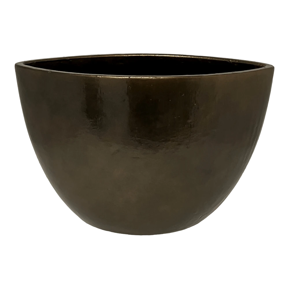 Bloempot Petra Ovaal - L33 X B17 X H24cm - Koper