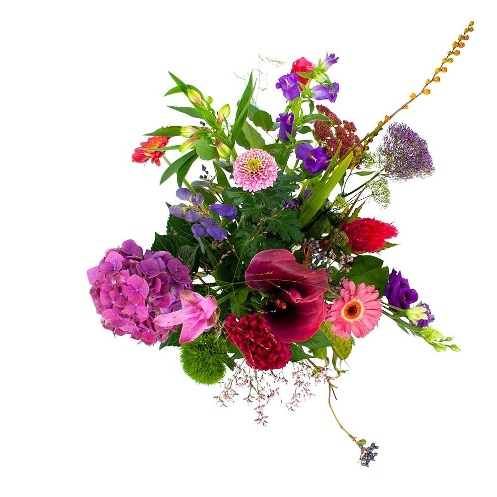 Boeket Paarse Passie Middel - Afbeelding 2