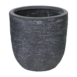Bloempot Utah Egg - D34 X H33cm - Donkergrijs